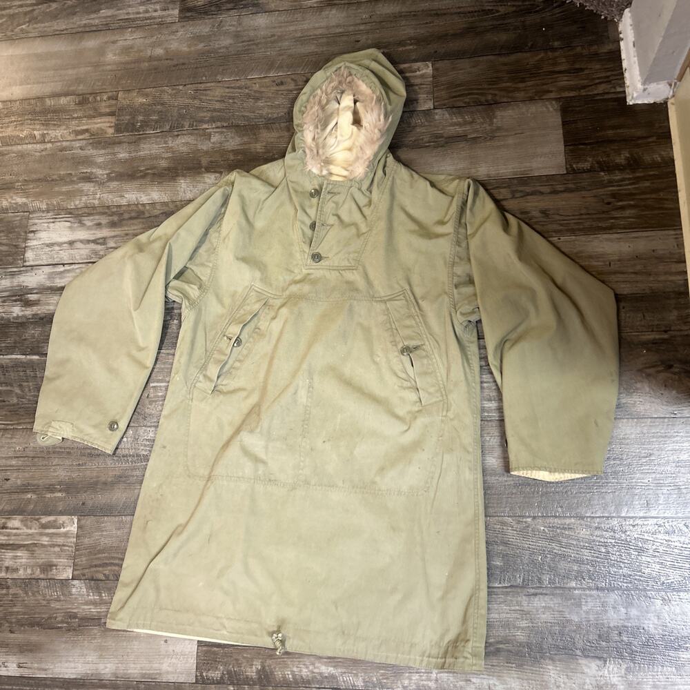 Vintage WW2 1940s US Army 10th Mountain Division 1st Pattern Ski Parka L Anorak